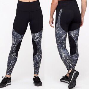 Nike Power Flutter Leggings Print Dri-Fit High‎ Rise Size XS Yoga Running Pants